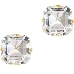 Loren Hope Sophia Stud Earrings Crystal NWT